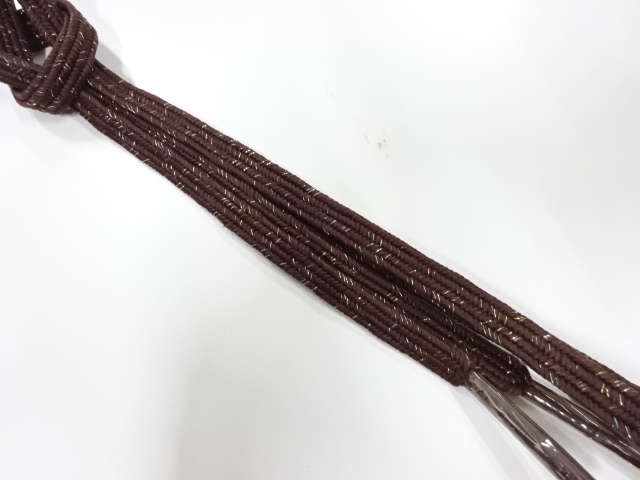 未使用品　正絹　手組帯締め